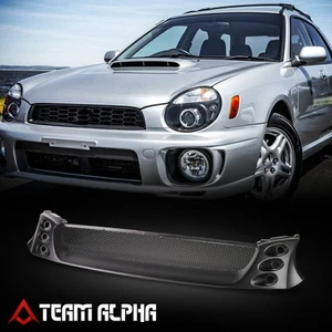 Fits 2002-2003 Subaru Impreza WRX Diamond Honeycomb Mesh Zero Style Front Grille - Picture 1 of 2