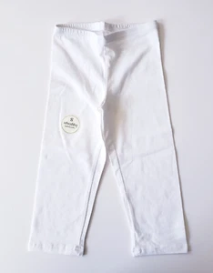 Old Navy White Capri Stretch Leggings - Girls Size S Small 6-7 - NWT - Picture 1 of 3