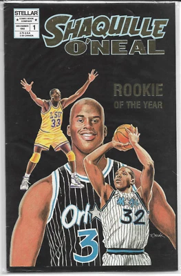 5 SUPER STAR COMICS, OZZIE SMITH, NOLAN RYAN, BROOKS ROBINSON, SHAQUILLE O'NEAL&JORD Foto 1 de 4