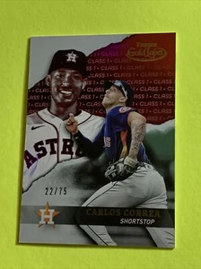 Topps Gold Label Carlos Correa Clase 1 2020 22/75 rojo sp #41 hou Astros - Imagen 1 de 2