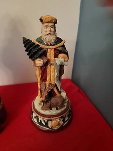 Windsor Collection Weihnachten Musical Aufziehbar 9" Old World Santa Vintage - Bild 1 von 7