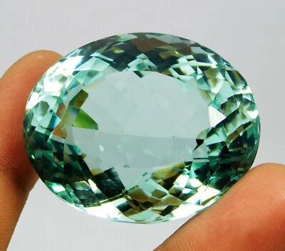 HUGE CERTIFIED 244.50 Ct Natural Santa Maria Blue Aquamarine Oval Cut Gemstone - Image 1 of 4