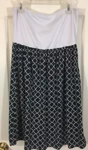 Gonna Mainstreet Collection bianco e nero motivo a croce 27" donna S/M - Foto 1 di 5
