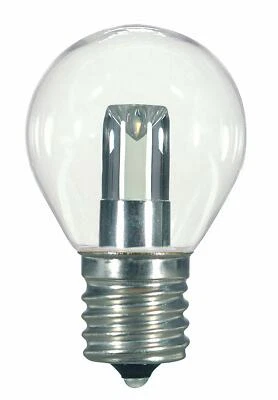 Satco S9167 1W 120V S11 LED E17 Intermediate Base 2700K Clear Bulb (Pack of 10) - Image 1 of 3