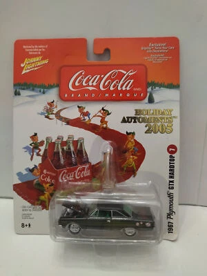 PLYMOUTH GTX 1967 HARDTOP COCA-COLA HOLIDAY 2005 1:64 JOHNNY LIGHTNING - Imagen 1 de 2