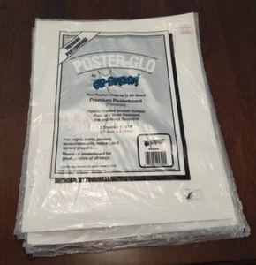 3 Packungen mit 5 Poster-Glo Posterkarton 11" x 14" weiß von Glo-Blasters!. CDC - Bild 1 von 6