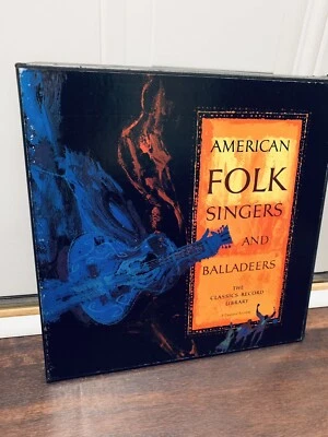 American Folk Singers and Balladeers 4 LPs Excellent vinyl Boxset Includes book - Image 1 of 4