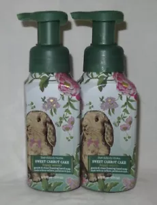 Bath & Body Works Gentle & Clean Foaming Hand Soap Lot Set 2 SWEET CARROT CAKE - Picture 1 of 4