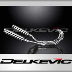 Yamaha XJ600 Diversion 1992-04 Complete Exhaust 4-2 14" Round Stainless Mufflers - Bild 1 von 4