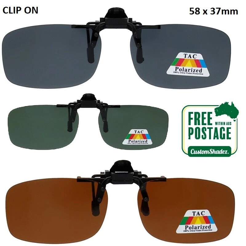 Polarized Clip On Flip Sunglasses - Men's / Women's - Polarised Lens UV400 - image 1 of 1