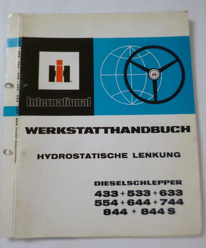 IHC Schlepper 433 533 633 554 644 744.. Werkstatthandbuch hydrostatische Lenkung - Bild 1 von 1