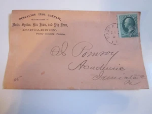 USA 1870er Jahre Brief Duncannon Iron Co. Duncannon Pennsylvania Briefmarke #147 - Bild 1 von 3