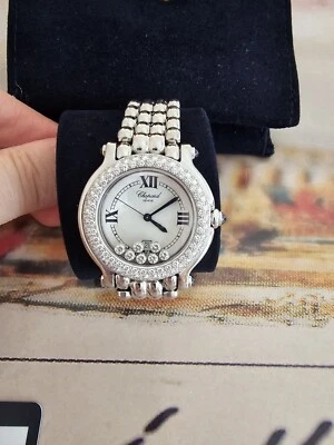 Reloj Chopard Happy Sport Diamante Acero Inoxidable 7 DIAMANTES FLOTANTES 32MM  Foto 1 de 4
