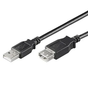CAVO USB 2.0 PROLUNGA A-A M/F 1,8mt. NERO per STAMPANTE MODEM SCANNER ecc... - Foto 1 di 1