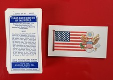 Tea cards, Brooke Bond Flags and Emblems of the World, complete set