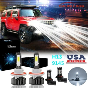 Combo 4X faros LED altos/bajos + faros antiniebla Hummer H3 F2 6000K 2006-2010 - Imagen 1 de 12