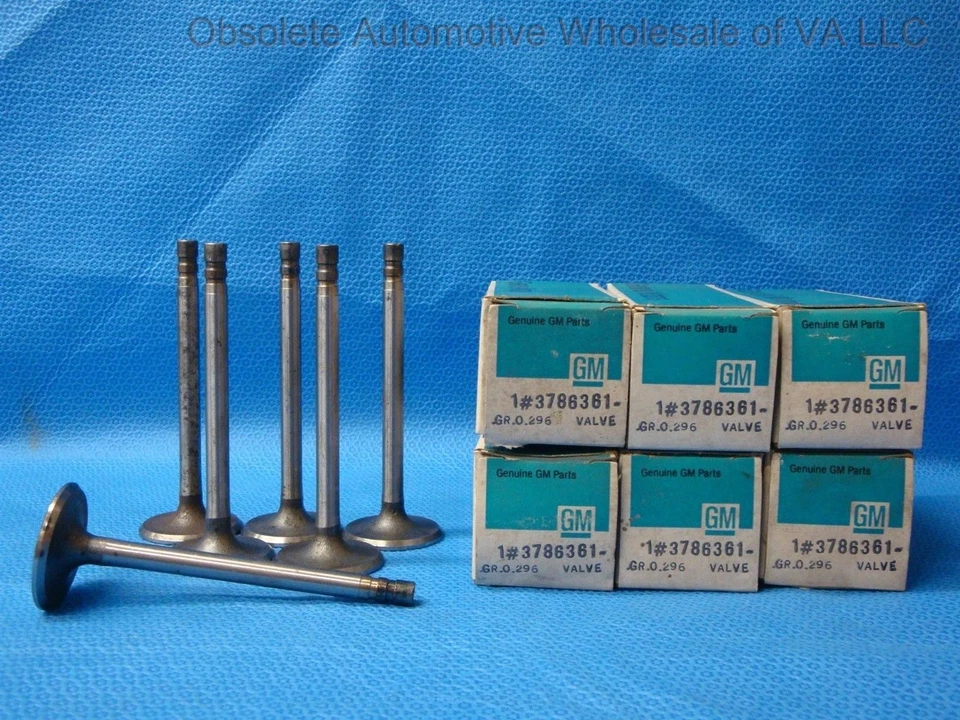 Chevrolet 194 230 1963 1964 juego de válvulas de admisión 6 +15 Chevelle Chevy II 3786361 NOS Foto 1 de 4