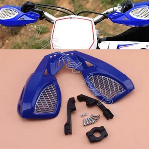 1pair Blue 7/8'' 22mm Plastic Grid Bar Motorbike Parts Motorcross Handle Guards - Picture 1 of 8