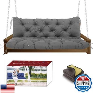 Astgurop Porch Waterproof Swing Cushions Outdoor 48 inch with Backrest,5" Ext - Picture 1 of 5