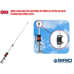 SIRIO GAIN MASTER  ANTENNA IN FIBRA DI VETRO 5/8 λ Center Fee (NEW 2024) - Afbeelding 1 van 5