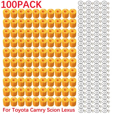 100Pack For Toyota Avalon Camry Highlander RAV4 Tacoma Sienna Engine Oil Filter - Image 1 of 4