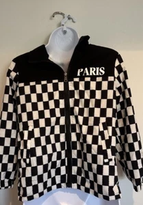 Shein Light Jacket Checkard Paris Size 10 Y - Picture 1 of 11