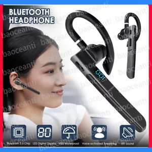 Bluetooth 5.3 Headphones In Earrings Wireless Sports Headphones with Microphone - Picture 1 of 23