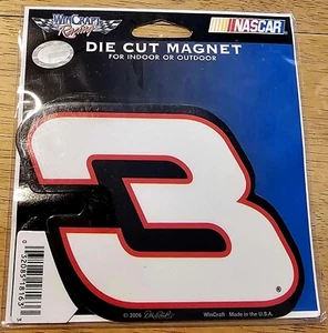 Dale Earnhardt # 3 Die Cut Magnet. Brand New, Factory Sealed. - Picture 1 of 3