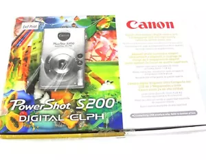 Canon Power Shot S200 Digital ELPH Sammlerstück Vintage 2002 VERPACKT ⭐️⭐️⭐️⭐️⭐️⭐ - Bild 1 von 12
