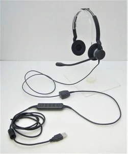 Jabra logo Earsing BiZ 2300 USB Stereo Over-The-Head Computer Headset UC Version - Picture 1 of 1