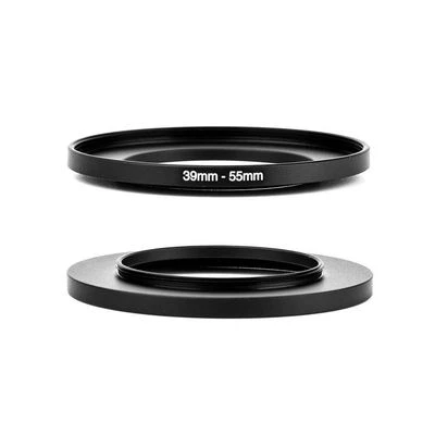 Camera 39mm Lens to 55mm Accessory Step Up Adapter Ring 39mm-55mm Black - Image 1 of 4