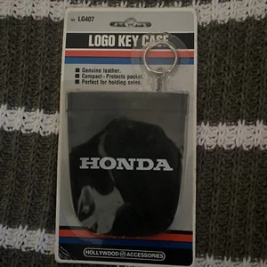Hollywood Accessories Honda Logo Key Case Genuine Leather LG407 - Picture 1 of 2