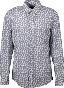 JOOP! JEANS Herren Hemd Gr. L weiß-blau - Bild 1 von 3