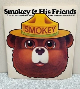 Vintage SMOKEY the Bear & HIS FRIENDS Book One-Act PLAY w/ MASKS SCRIPT  - Picture 1 of 8