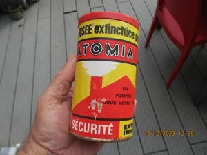 Ancien Extincteur de Feu de Cheminée Fusée Extinctrice ATOMIA à Sapeur Pompier - Picture 1 of 7