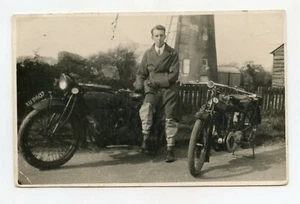 Photo Card. Motorcycles Antique - Picture 1 of 2