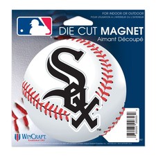 Chicago White Sox 4 inch Die Cut  Baseball Magnet