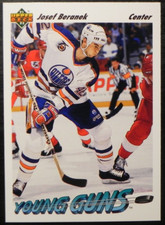 1991-92 91/92 Upper Deck Young Guns #595 Josef Beranek Edmonton Oilers