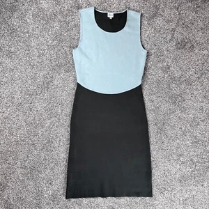 Armani Collezioni Womens Knit Dress Size 42 Sleeveless Colour Block - Picture 1 of 12