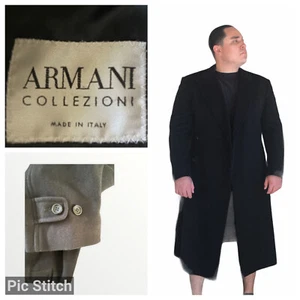 Armani Neiman Marcus black large coat size 42C - Picture 1 of 12