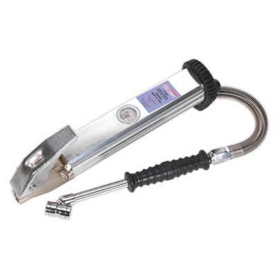 Sealey SA39 Tyre Inflator Long Type With Twin Push-On Air Connector - Image 1 of 2