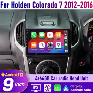 9'' Wireless Carplay Android auto Head Unit Radio For Holden Colorado 2012-2016 - Picture 1 of 16