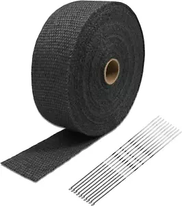 Superfastracing 2" X 50' Exhaust Heat Wrap Roll Fiberglass for Motorcycle Manifo - Picture 1 of 12