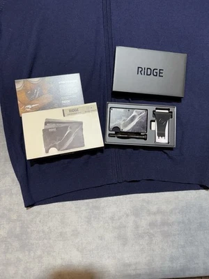 Cartera Ridge media cúpula topográfica nueva con etiquetas (clip para dinero) Foto 1 de 4