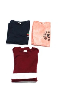 J Crew Mens Tee Shirts Sweater Blue Orange Red Size Large Medium Lot 3 - Picture 1 of 3