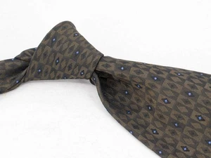 Robert Talbott Studio Silk Tie Dark Brown Neat Men's Designer Necktie USA - Picture 1 of 5