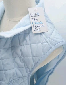 Gilet The Classic Craft &Barrow Light Ease blu foderato in pile taglia large nuovo con etichetta - Foto 1 di 11