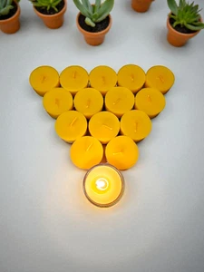 Bienenwachs Teelichter Teelicht 100% Bienenwachs Handmade Bienenwachsteelichter - Bild 1 von 2