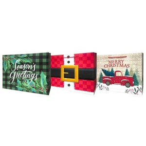 Lindy Bowman Pack de 3 Bolsas Grandes Surtidas de Regalo de Navidad con Mango de Cuerda - Imagen 1 de 2
