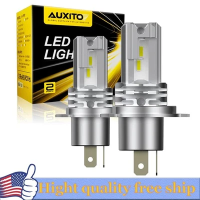 1/2 juego AUXITO Combo H4 9003 Kit de faros LED Bombilla haz alto bajo blanco 60000LM Foto 1 de 4